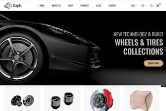 design 7 figure car accessories shopify auto parts store automobile auto website