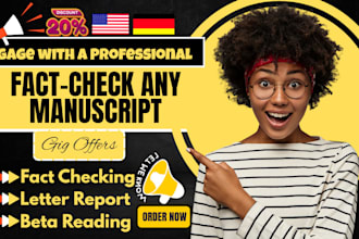 proofread beta read fact check your manuscript report letter ebook