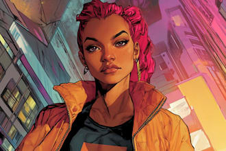 create a comic book, fan art and character design