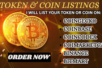 do fast token listing, ico listing, coin listing on coinmarketcap, coingecko cex