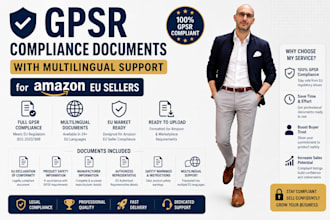 create amazon gpsr documents and assist eu responsible person needs