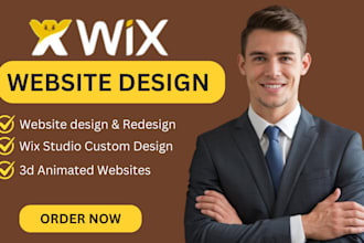 build wix website design 3d animated wix studio website wix online store expert