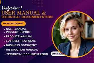 write, translate technical documentation, user manual, instructional guide