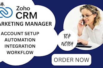 setup zoho CRM, workflow automation, landing page, pipedrive