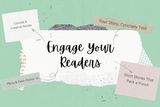 craft a powerful microfiction or flash fiction piece for your blog or project