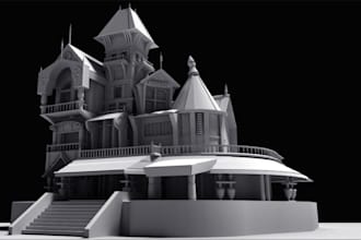 create 3d medievel building ruins,tabletop game, roleplay,dnd diorama,stl file