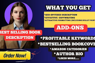 write your selling amazon book description or book blurb