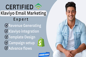 setup advance klaviyo flows klaviyo email marketing  klaviyo manager for shopify