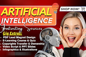 be ebook writer on artificial intelligence, generative ai, ml, pdf lead magnet