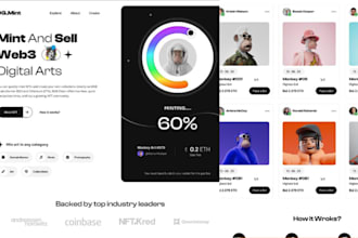 do nft mint website, nft smart contract, minting dapp