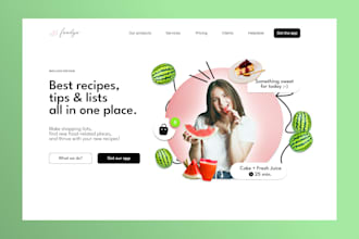 create a beautiful landing page in figma