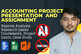 do accounting and finance assignments, financial analysis report, excel projects