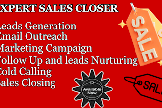 be your sales reps, marketing manager, high ticket closer, closing deals