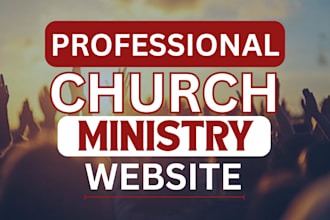 design and redesign a wix website for your church website, ministry website