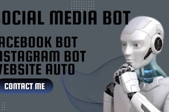 develop social media bot instagam bot youtube bot tiktok bot python