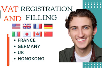 do vat registration,tax filing for france germany UK hong kong