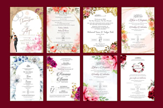 personalized wedding card design
