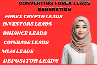convert crypto leads forex leads coin base leads of any targeted country