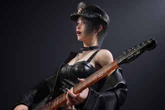 create 3d realistic animated character, game character with weapon,3d metahuman