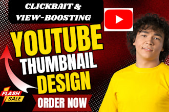 do eye catching amazing youtube thumbnail  design within 24 hours