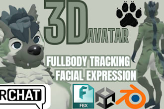 do custom vrchat avatar vrc character 3d model character illustration anime mode