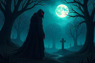 draw a famous fantasy horror character design