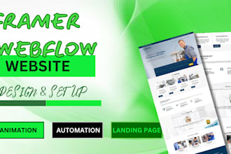 design framer website, framer website landing page, webflow website design
