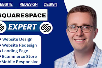 build professional squarespace website design or redesign squarespace website