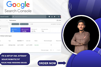 setup sitemap, robots txt file and fix indexing issues