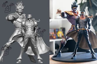do 3d print and paint for miniatures, warhammer, diorama models, action figures