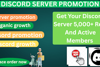 advertise, grow and promote your discord server to get more real members