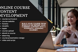 create engaging oniine course content thinkific kajabi course website forento