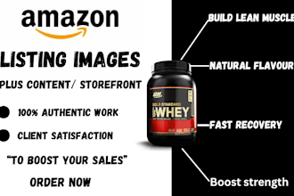 expertly design captivating amazon listing images, a plus content and storefront