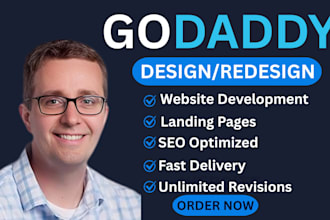 create, design, or redesign a professional and responsive godaddy website