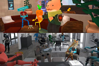 create your custom vrchat avatar furry, anime, nsfw, vroid, vrm, and 3d models