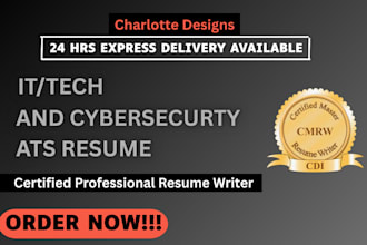 professionally write tech, technical, CV, IT, engineering, cybersecurity resume