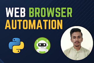 do web browser automation, python automation bot development
