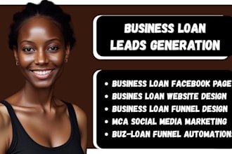 exclusive business loan and pay day loan leads with custom funnels