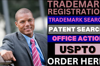 be trademark attorney, do patent search, tm search, patent and trademark filing