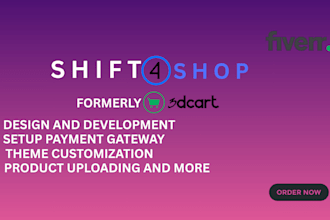 build shift 4 shop 3dcart website ecwid ecommerce bigcartel onile store design