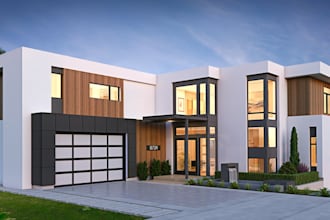 renew 3d apartment design,condo exterior, glaze house design,modern cgi interior