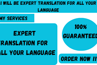 expert translation for all your language