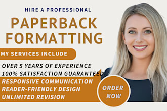 do paperback formatting, ebook formatting, book cover design