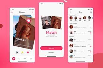 develop an online dating app with flutter for ios and android