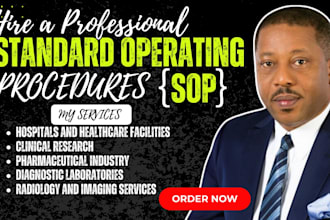 write technical sops, user guide, manuals and policies