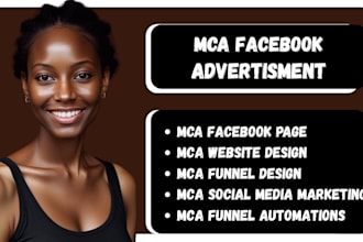 generate exclusive mca leads with facebook ads and custom funnel setup