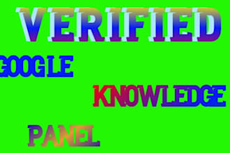 build a standard google knowledge panel, knowledgepanel