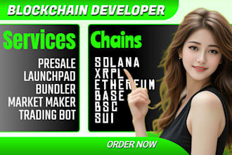 develop web3 defi dapp presale, staking, farming eth bsc solana ton sui