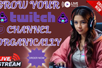promote your twitch, kick, youtube channel to gain real followers and viewers