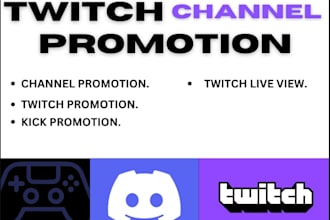 organically promote and bring the live viewers to your twitch channel